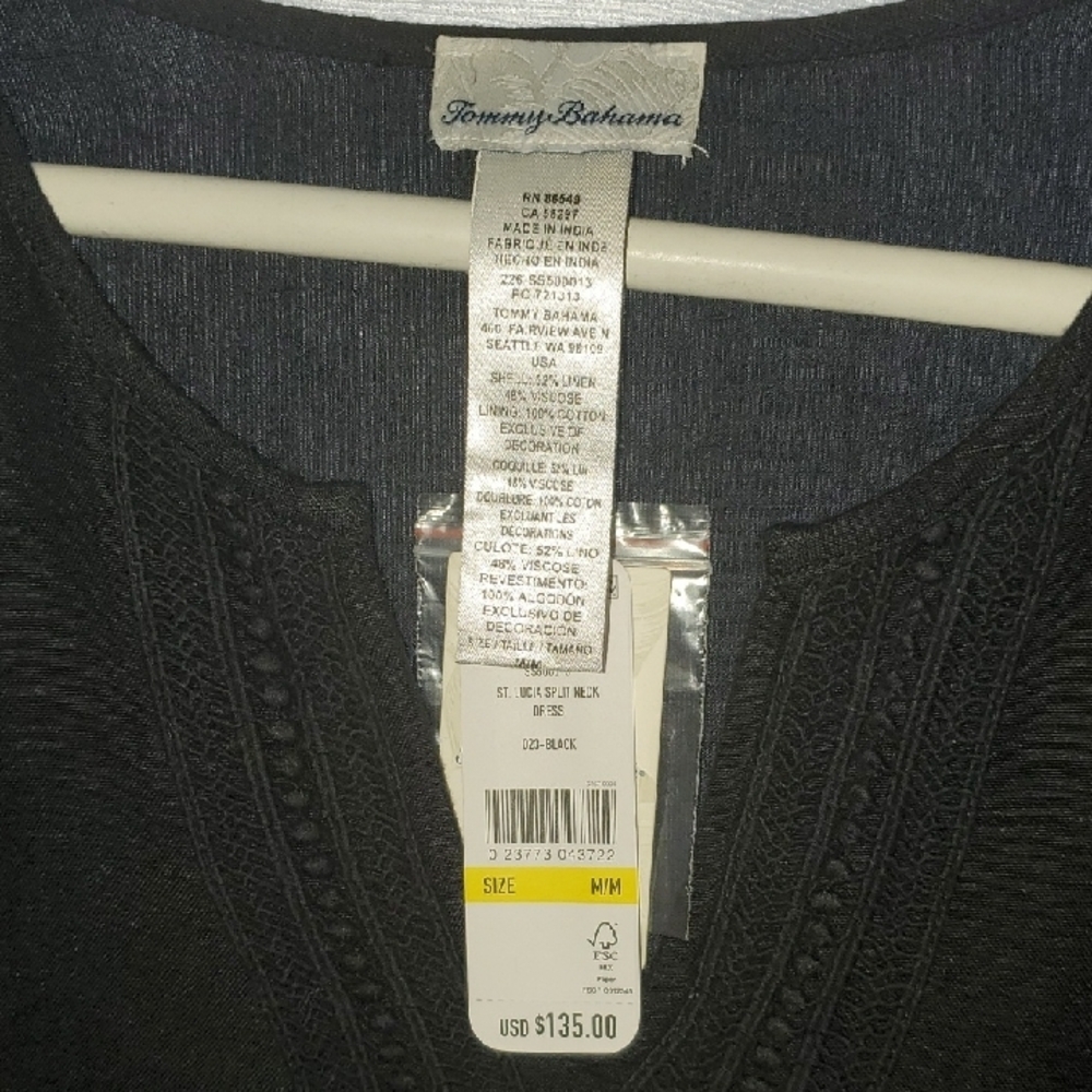 Tommy Bahama Black Midi Dress - Picture 5 of 7